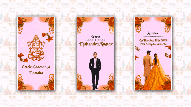best full screen wedding invitation